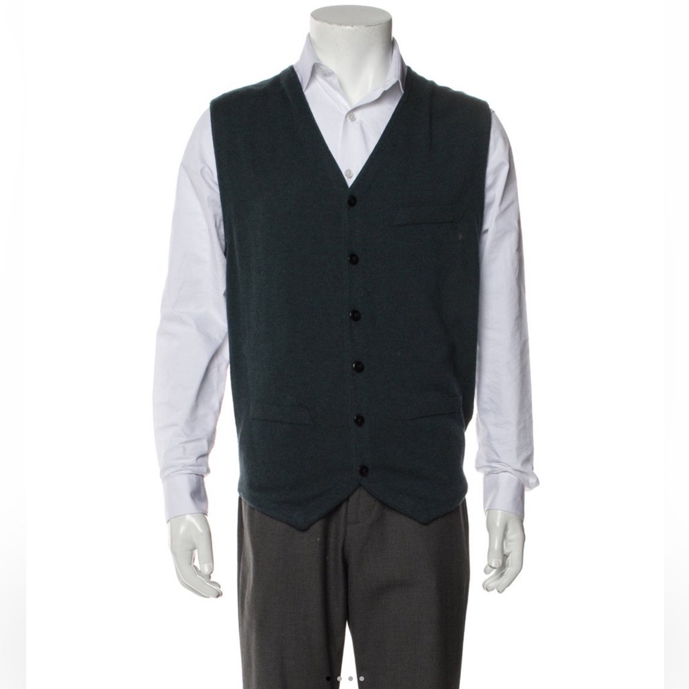 Suitsupply V-neck Sweater Vest Cashmere Large